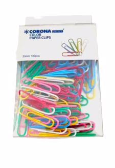 کلیپس 33میل رنگی100عددی کرونا