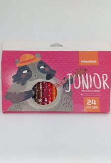 ماژیک نقاشی 24 رنگ جونیور اسکول فنز - (صورتی)