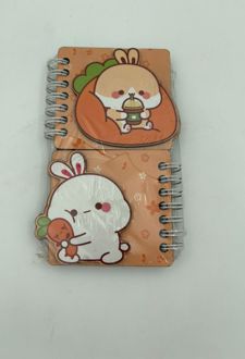 ست 2 عددی دفترچه برجسته چوبی (دکمه) - خرگوش