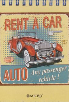 دفتر یادداشت سیم از بالا جلدسخت 13*10 میکرو (ماشین)