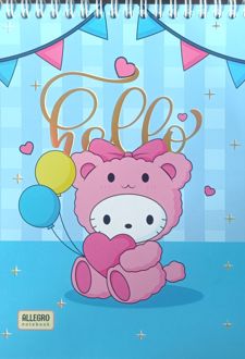 دفتر‌نقاشی 80 برگ سیم ‌از‌بالا فانتزی(آلگرو) کیتی