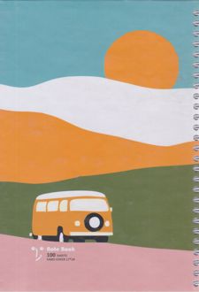 دفتر 100 برگ تک‌خط فنری جلدسخت طرح کلاسیک (زانکو) - مینی‌ بوس