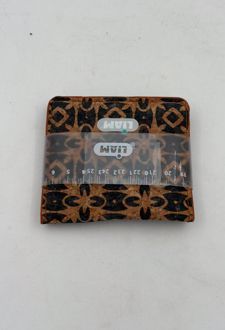 کیف کارت چوب پنبه باروک لیام - (گل مربع سرمه ای)