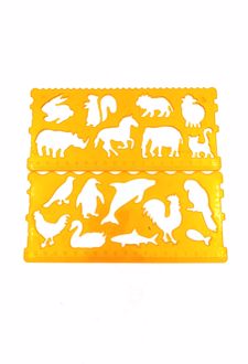 شابلون باغ‌وحش دوقلو ژله‌ای (صریر) - نارنجی