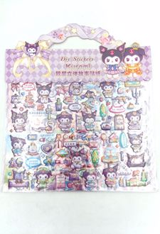 استیکر برجسته دسته‌دار 2 برگی (فانتزی) - کرومی