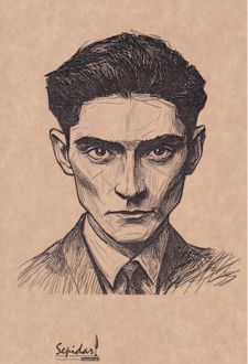 دفتر 80 برگ رقعی کرافت بی‌خط سری مشاهیر (سپیدار) Franz Kafka