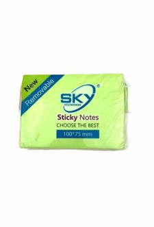 استیک‌نوت 7.5*10 پنج رنگ (SKY)