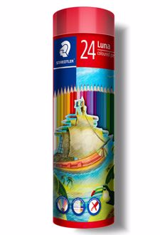 مداد رنگی 24 رنگ استوانه (استدلر) - لونا