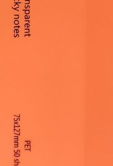 استیک‌نوت 50 عددی pvc شفاف (نارنجی)