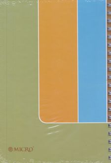 دفتر 100 برگ B5 سیمی کشدار طرح‌دار میکرو (سبز پسته ای)