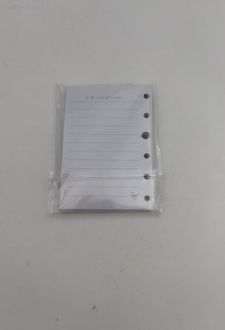 یدک یادداشت کلاسوری 6 حلقه 100 برگ خطدار برگ سری راندو