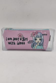 جامدادی تک زیپ طرح دخترانه دوریس ( im just a girl )