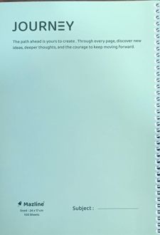 دفتر 100 برگ سیمی (مازلاین) JOURNEY
