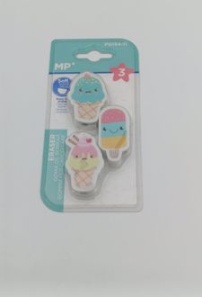 بلیستر 3 عددی پاک‌کن سر‌مدادی بستنی (MP)