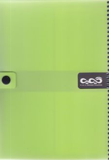 دفتر 140 برگ وزیری دکمه‌دار طلقی (کیمیا) - سبز