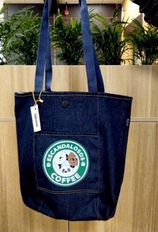 کیف پارچه‌ای جیب‌دار 35*38 جین جوی (کد X-12)