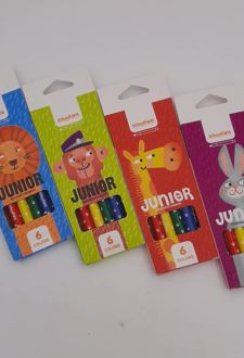 ماژیک نقاشی 6 رنگ جونیور اسکول فنز - (میمون)