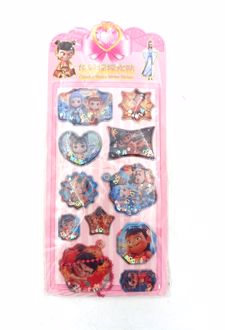 استیکر آکواریومی مستطیل (فانتزی) - انیمه / صورتی بنفش