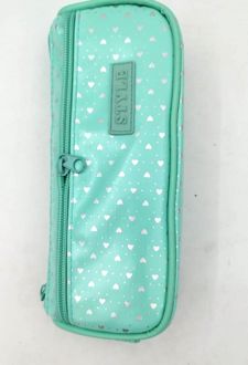جامدادی 2 زیپ پاستیل قلبی( استایل) - سبز