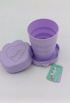 لیوان سفری تاشو (فرمی نو) صدفی بنفش