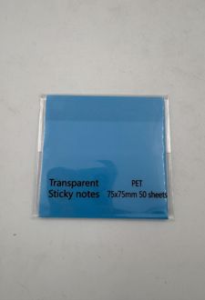 استیک‌نوت 50 عددی pvc شفاف (آبی)