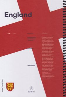 دفتر فنری 100 برگ طرح پرچم (دموت) - England