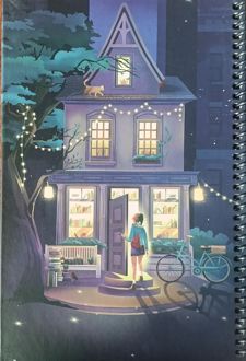 دفتر 100 برگ رقعی سیمی جلد‌سخت (پودل) خانه