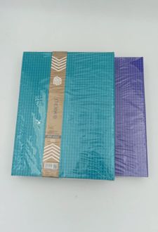 دفترکلاسوری 26 حلقه 200 برگ قفل فلز میکرو سری برجسته (فیروزه‌ای)