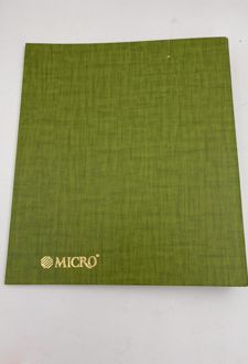 کلاسور 2 حلقه A4 میکرو ( چهارخانه سبز)