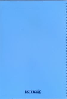 دفتر 80 برگ رحلی (پاپکو) آبی پررنگ