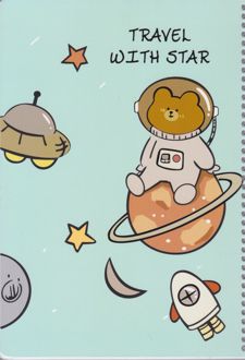 دفتر 40 برگ وزیری جلد‌نرم فانتزی (پودل) - سبز