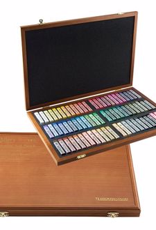 پاستل گچی جعبه چوبی 72 رنگ (گالری)