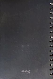 دفتر 100 برگ A5 خط‌دار سیمی جلدسخت (کاغذ مشکی) سری (پیور بیوتی)