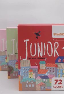ماژیک نقاشی 72 رنگ جونیور اسکول فنز - (خانه آبی)