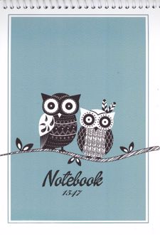 دفترچه یادداشت خط دار 50 برگ (کد 1547)،(سیمی)