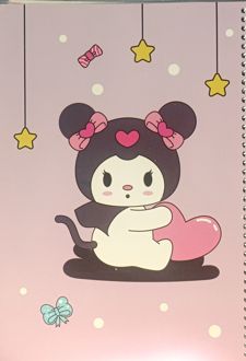 دفتر 80 برگ وزیری سیمی مجلد کرومی (پودل) یاسی