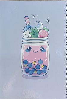 دفتر 60 برگ وزیری سیمی جلد‌نرم مجلد فانتزی (پودل) - بنفش