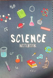 دفتر 150 برگ رحلی سیمی جلد‌سخت موضوعی (پودل) Science