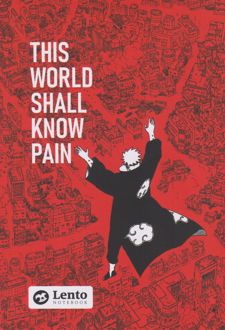 دفتر هنر انیمه پوستر دار سایز A5 (لنتو) قرمز