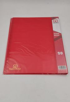 کلربوک 20 برگ A4 سوپربایند (قرمز)