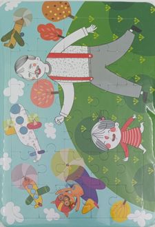 پازل و وایت‌برد 30 تکه طرح بابابام (قندون) طرح 2