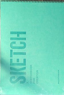 دفتر اسکچ‌بوک A3 جلد ترمو SketchBook (پیل) سبز