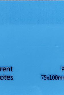 استیک‌نوت 50 عددی pvc شفاف (آبی)