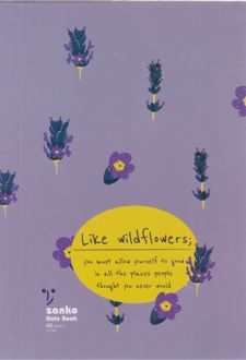 دفتر 60 برگ تک‌خط فنری جلد شده طرح کلاسیک (زانکو) - بنفش