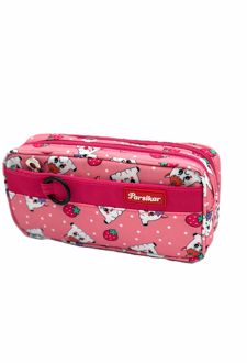 جامدادی 3 زیپ دانشجویی (پارسیکار) - صورتی