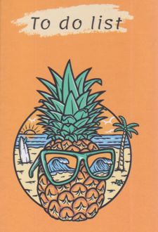 تو دولیست 100 برگ 20*9 جلدسخت سیم از بالا میکرو (پرتقال)