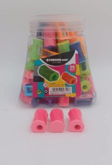 تراش تک سوراخ دو رنگ کرونا(صورتی صورتی)