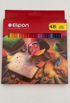 مدادرنگی 48 رنگ جعبه مقوایی (الیپون)