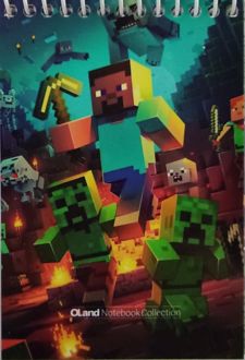 ‌دفتریادداشت 8*12 استیکر‌دار سری هیرو (الند) - طرح 1