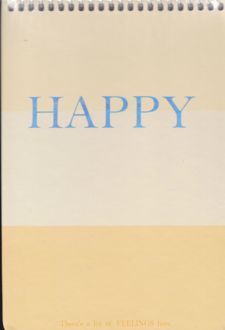 دفتر یادداشت سیم از بالا A5 زرد Happy Por note (لانگو)